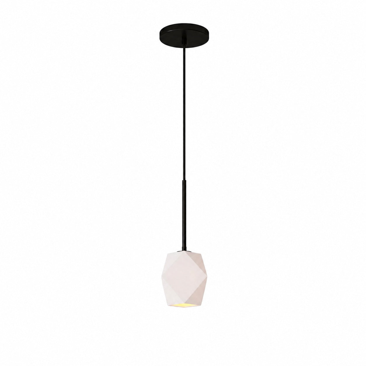 Talvior Faceted Pendant Light – Adjustable Glass Light Fixture