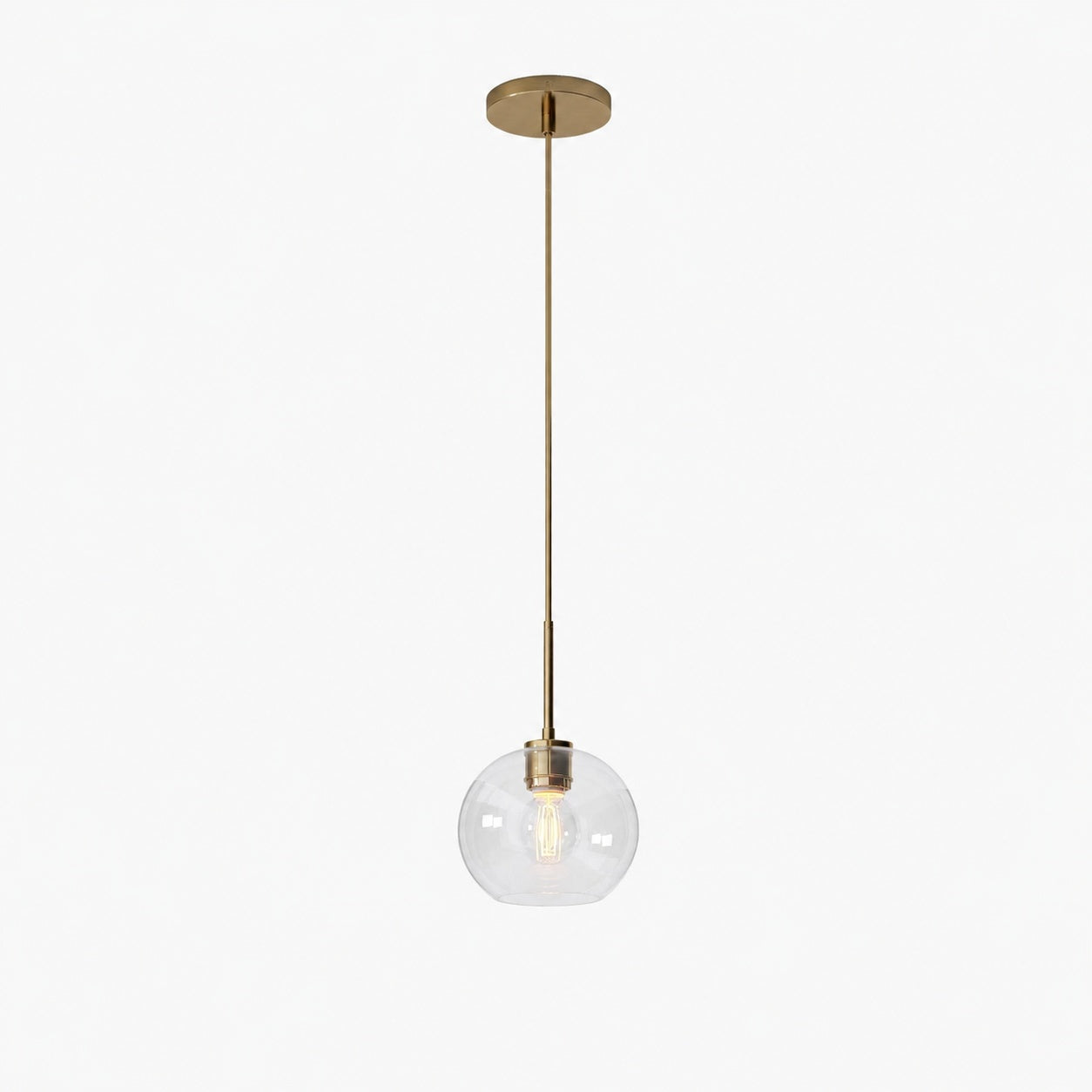 Selvion Sculptural Globe Pendant Light - Modern Glass Pendant Lamp - Sleek Design