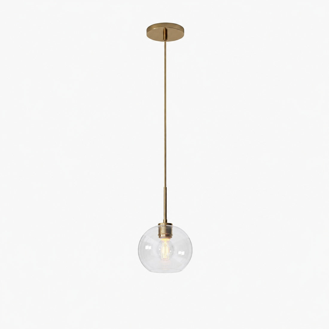 Selvion Sculptural Globe Pendant Light - Modern Glass Pendant Lamp - Sleek Design