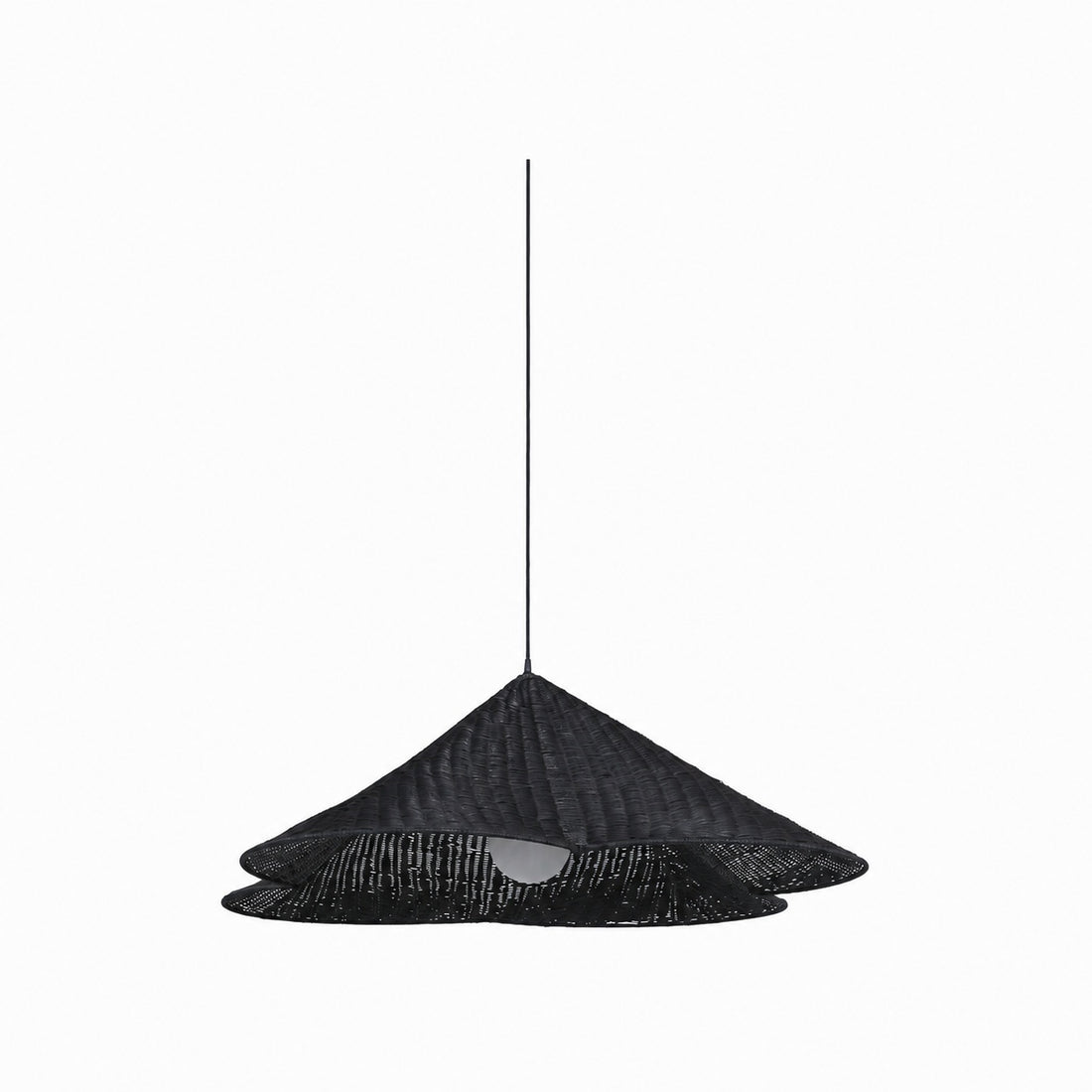 Wickara Natural Rattan Woven Pendant Light – Boho-Chic Hanging Lamp for Living and Dining