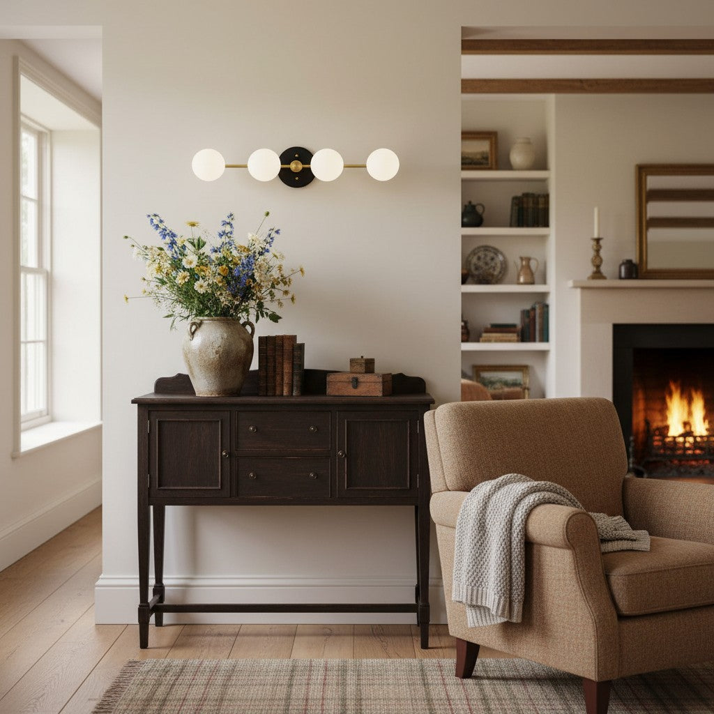 Glorica Glass Long Vanity Light - Modern Minimalist Wall Sconce Design