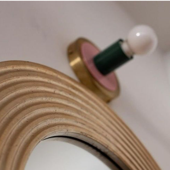 Colorful Wall Sconce - Modern Brass & Chrome Accent Lighting Fixture