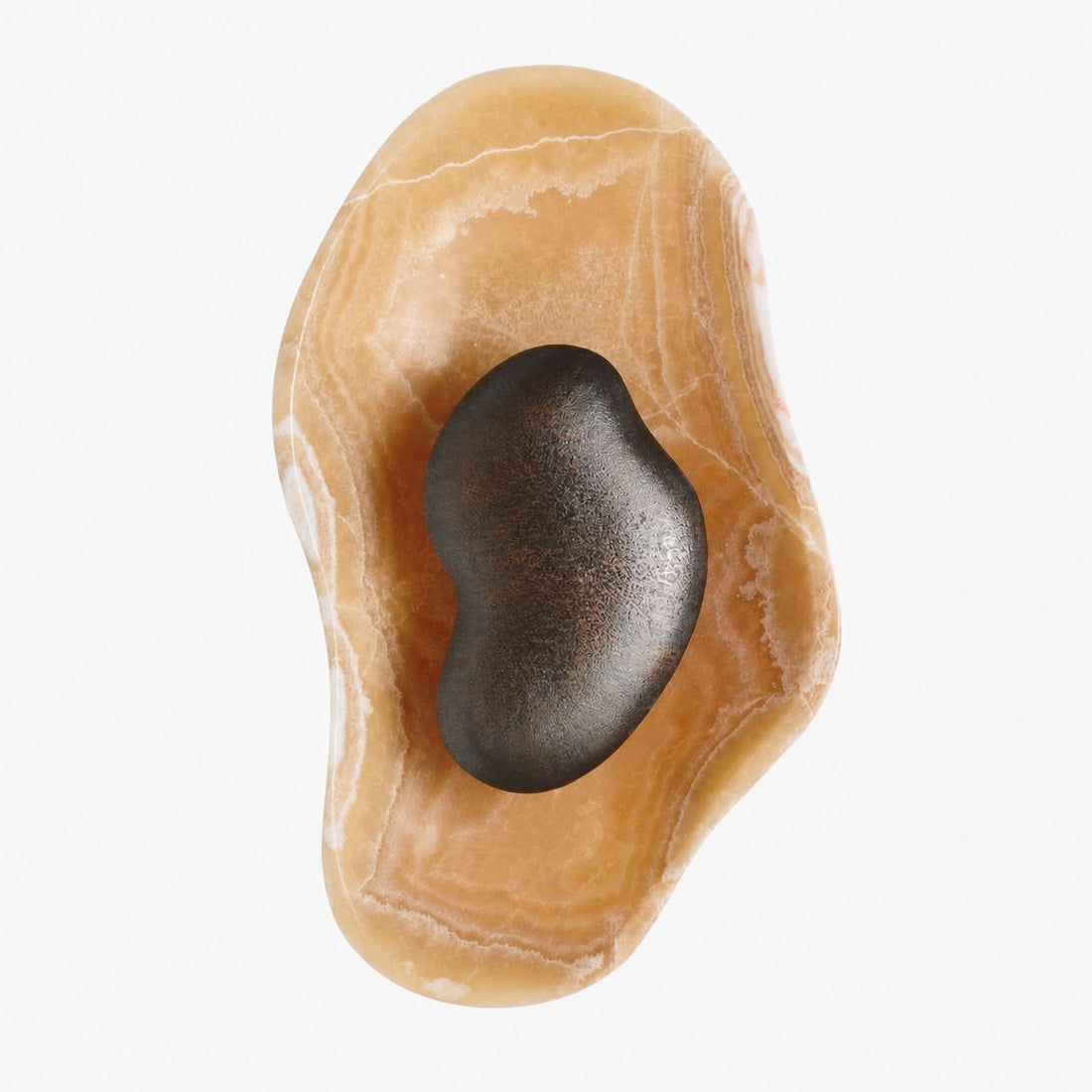 Oyster Hammered Onyx Sconce