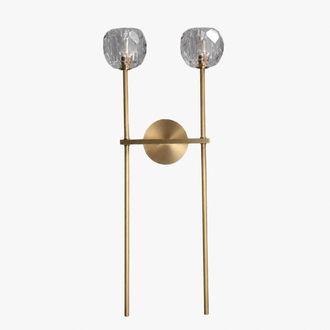 Luxury Crystal Wall Sconce - Brass Frame Modern Wall Light