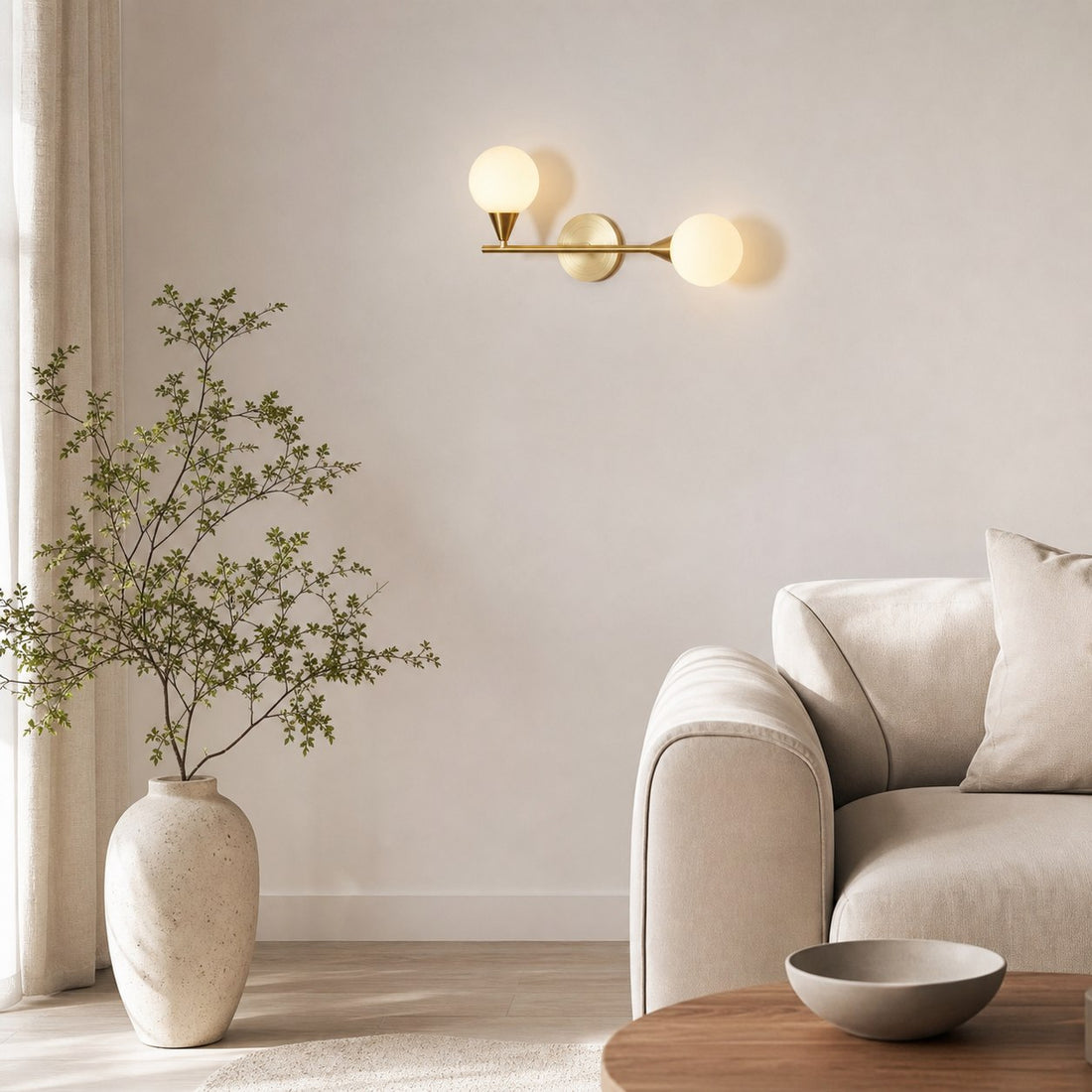 Holten Brass Armed Sconce