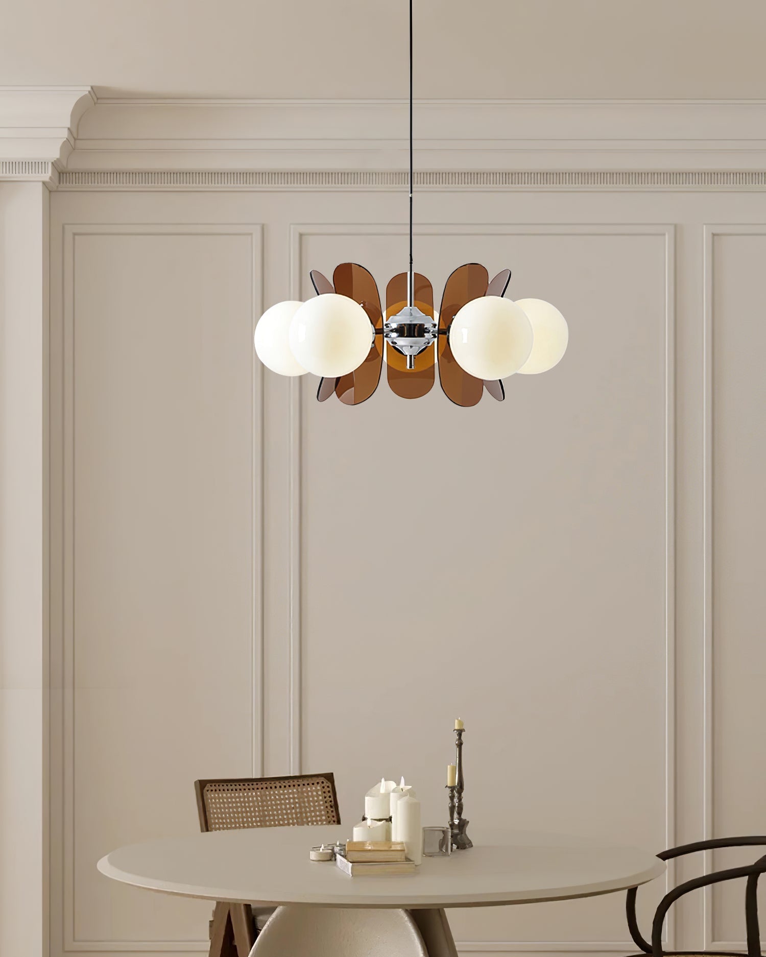 Modern Skateboard Shape Chandelier