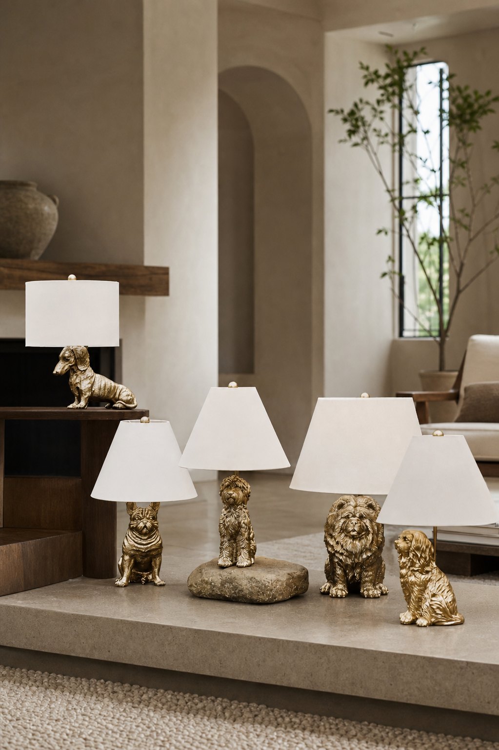 Pawdia Unique Table Lamp - Decorative Animal Bedside Lamp