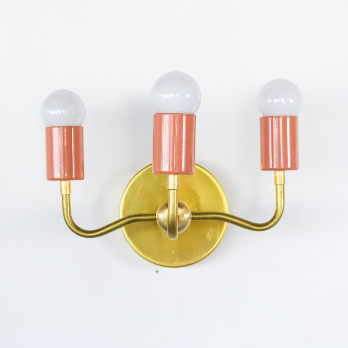 Vintage Style Elegant Three - Arm Metal Wall Sconce