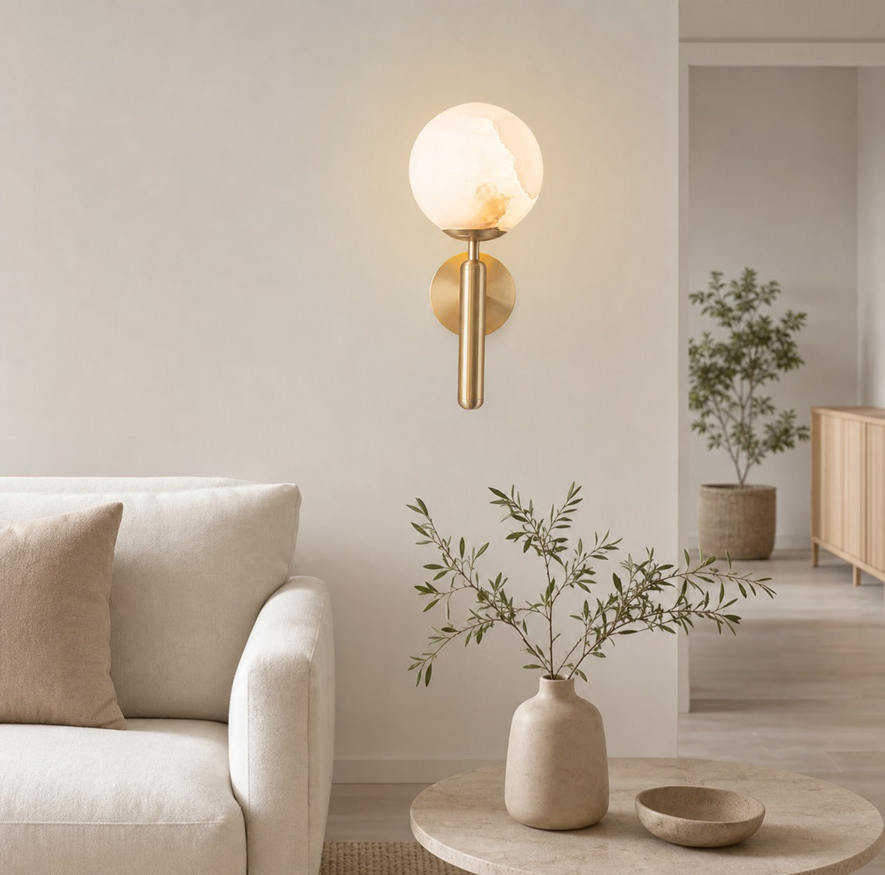 Mian Alabaster Wall Lamp
