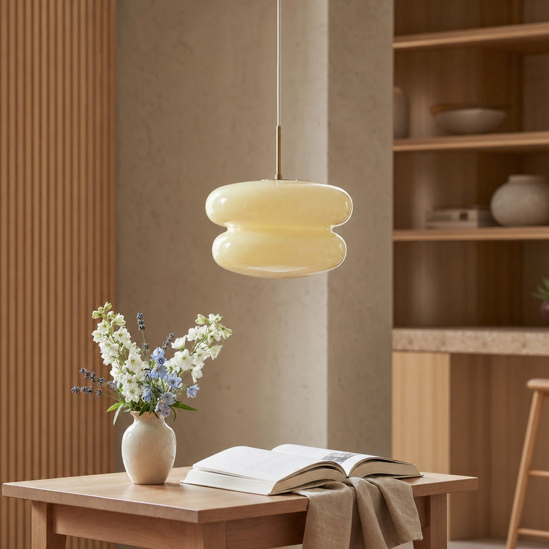 Orra Opal Glass Pendant Lamp - Modern Hanging Lamp