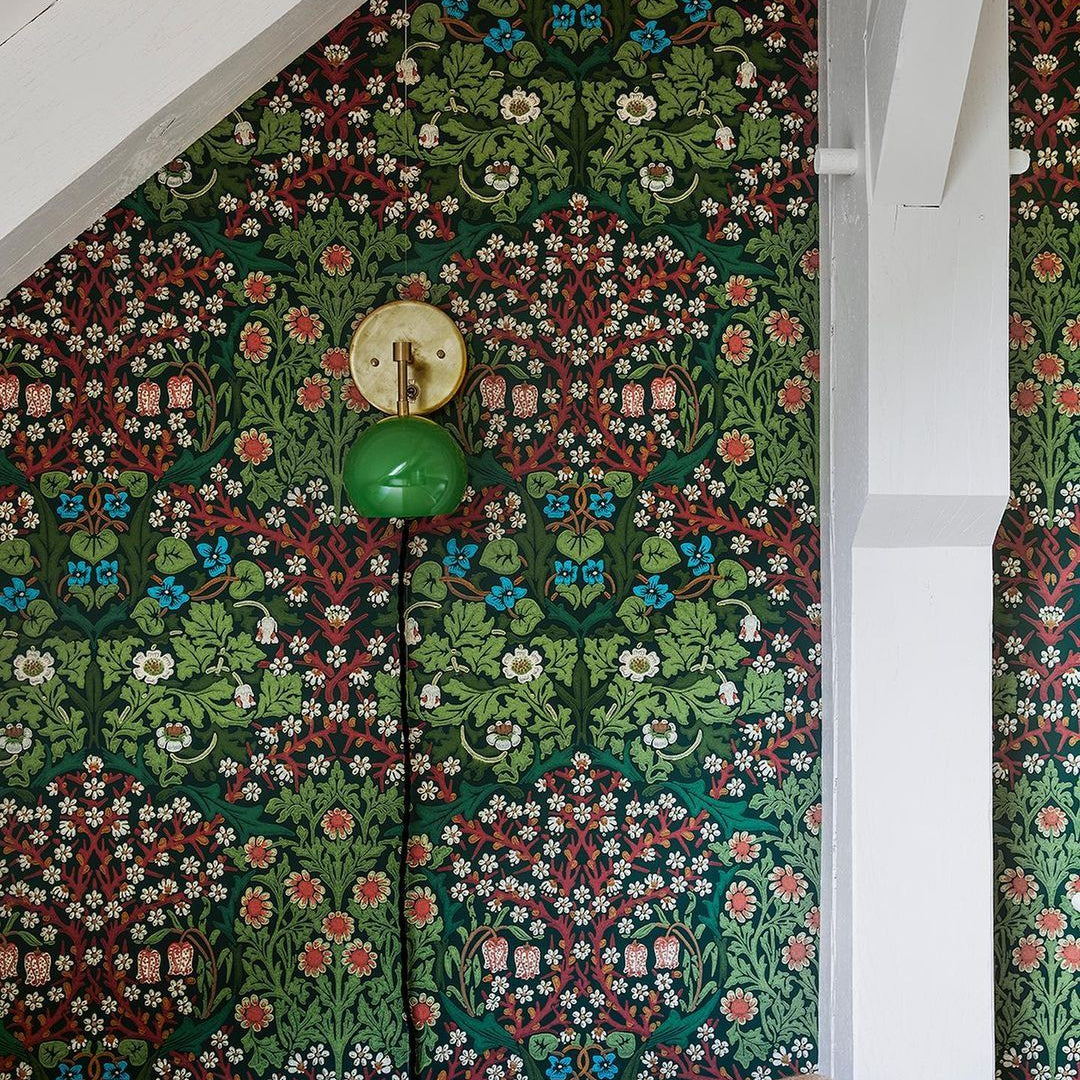 Vintage Inspired Spring Green Globe Wall Sconce