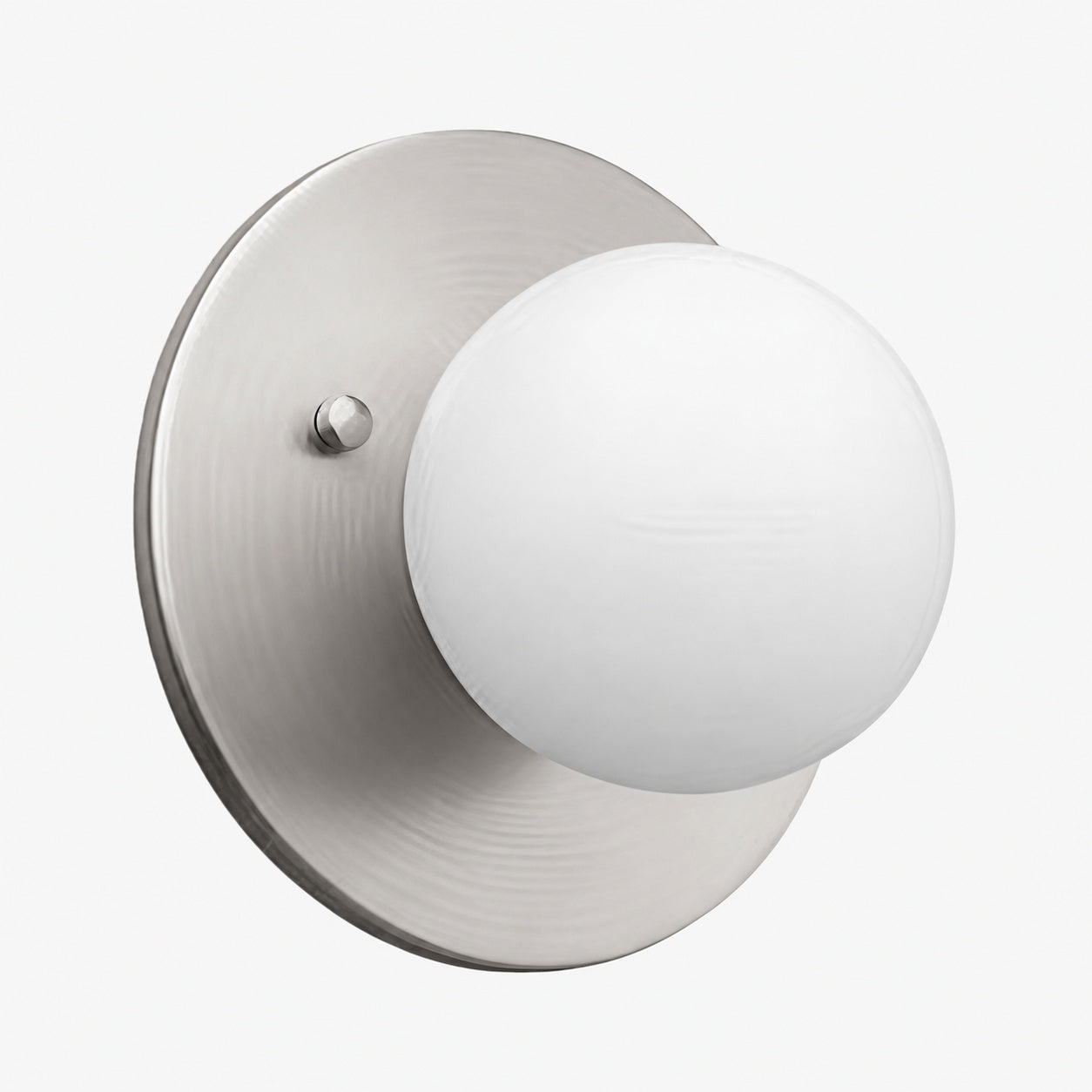 Glorica Glass Brass Wall Sconce - Frosted Globe Classic Light For Warm Ambiance