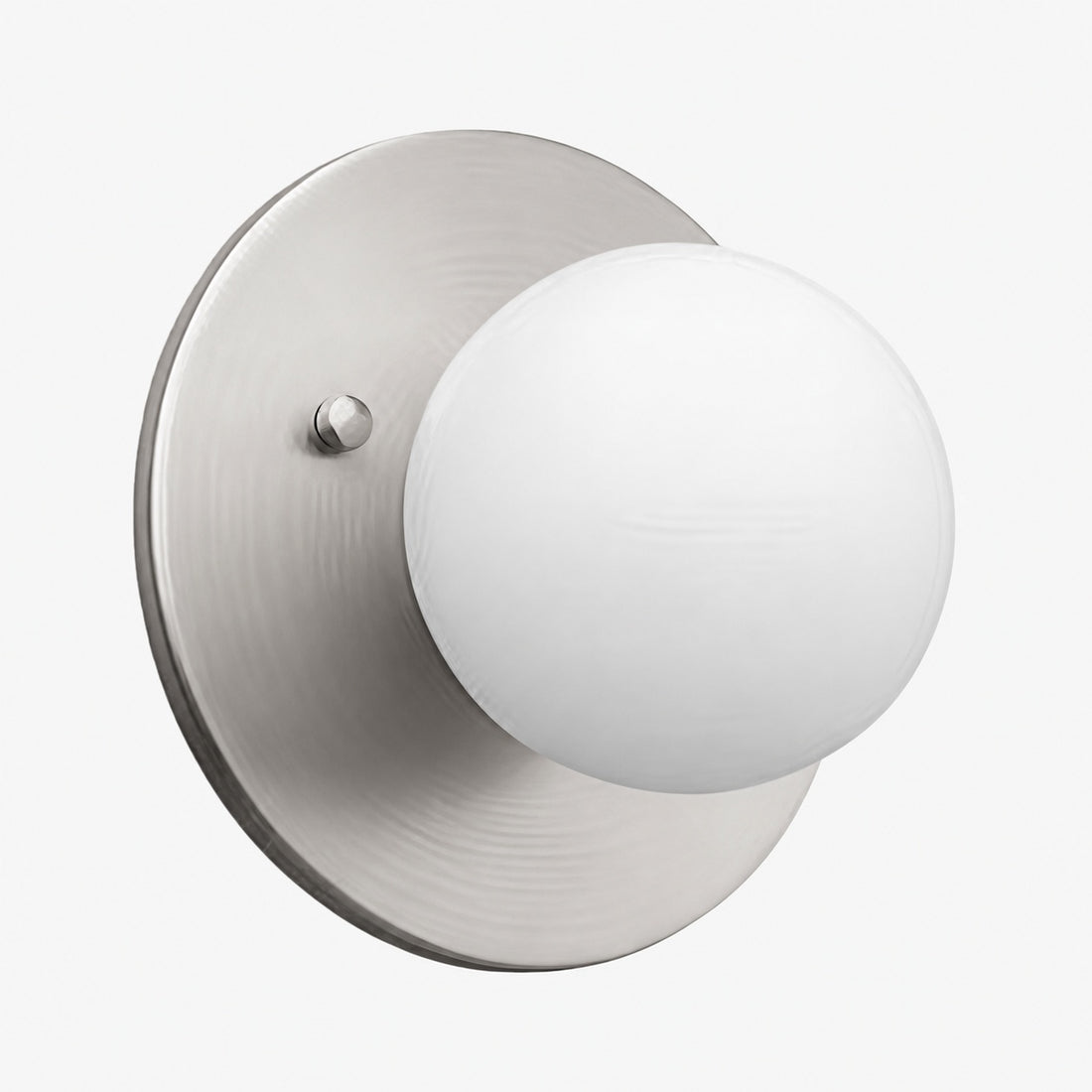 Glorica Glass Brass Wall Sconce - Frosted Globe Classic Light For Warm Ambiance