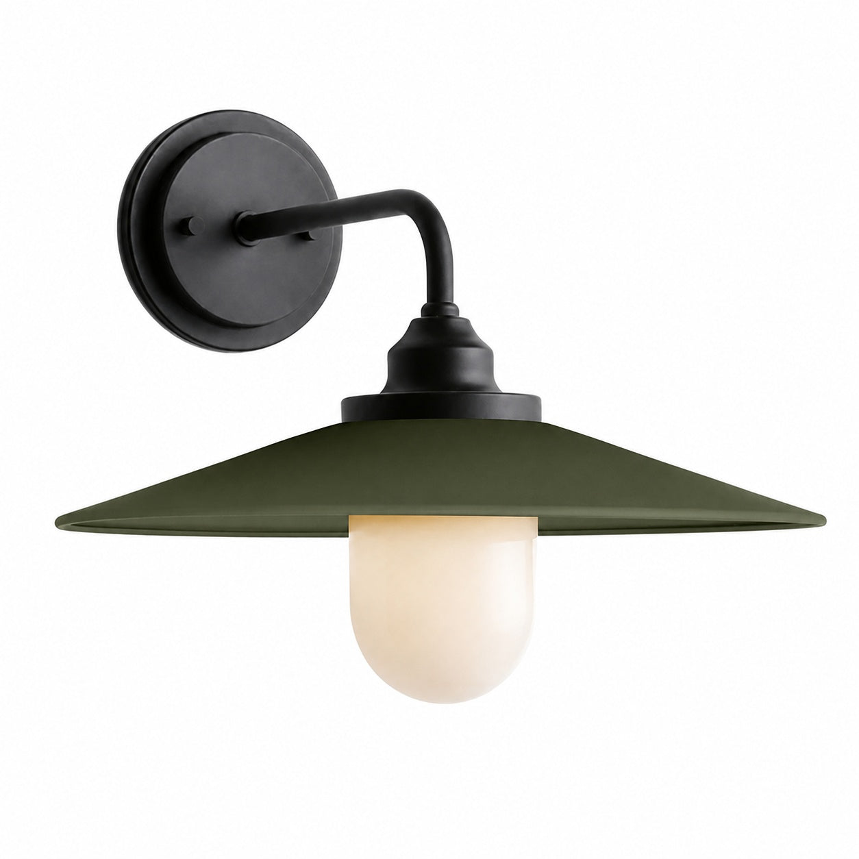 Cordax Utility-Inspired Wall Sconce - Metal and Glass for Indoor Outdoor Decor
