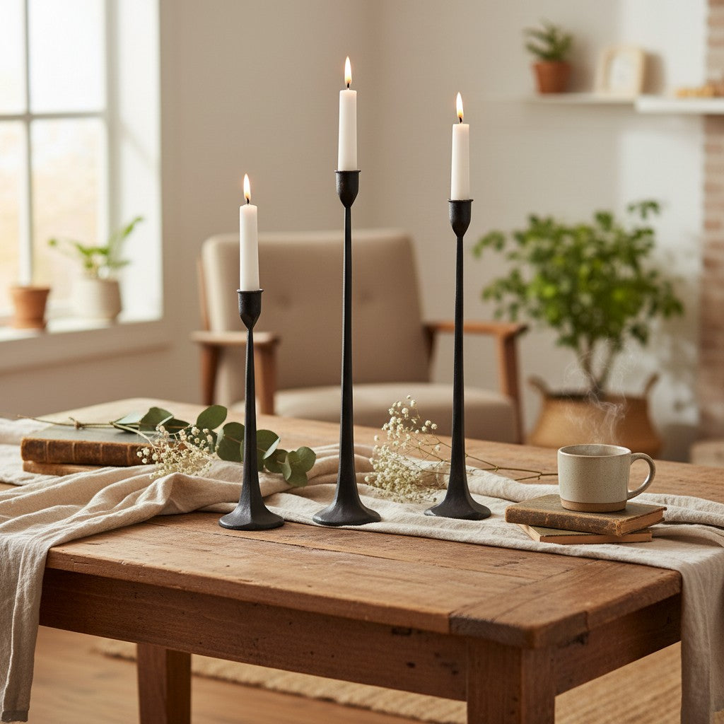 Tegna Modern Tall Candle Stands - Elegant Home Décor for Dining