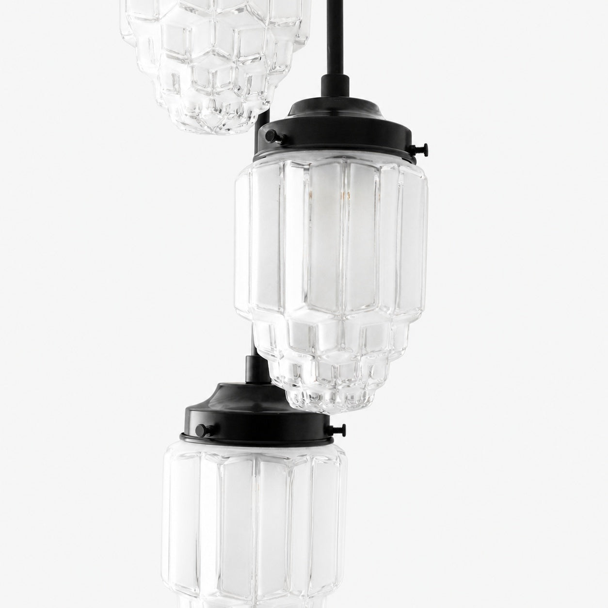 Tierlux Glass Pendant Light - Art Deco Globe Design