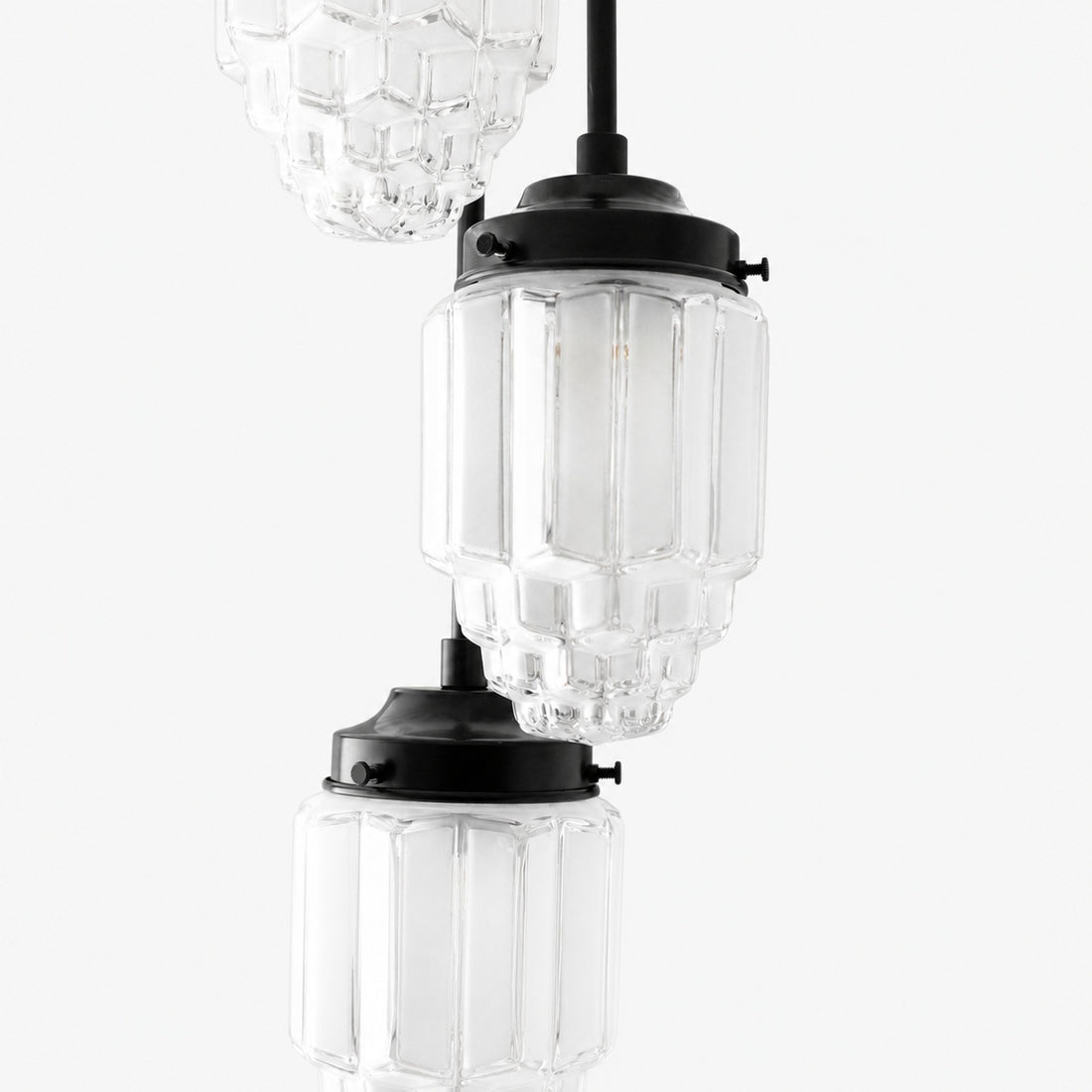 Tierlux Glass Pendant Light - Art Deco Globe Design