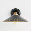 Auriglow Modern Wall Sconce – Brass Perforated Light for Bedroom or Hallway