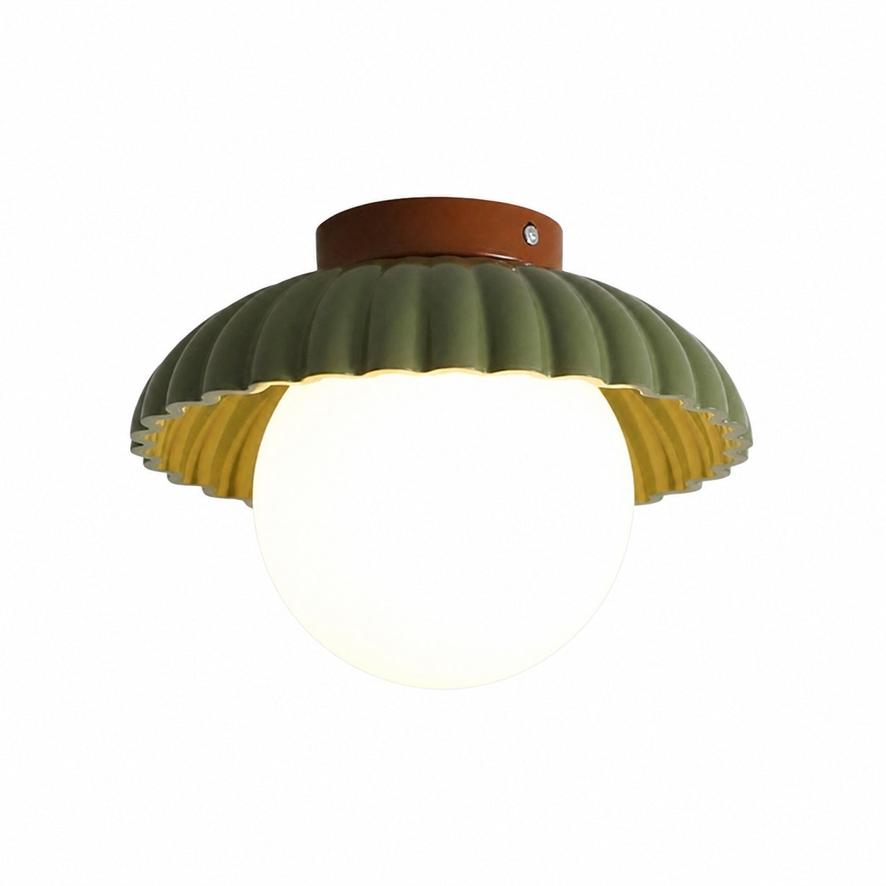 Orbion Sculptural Ring Ceiling Light – Retro Futuristic Design Decorative Ceiling Lamp U28