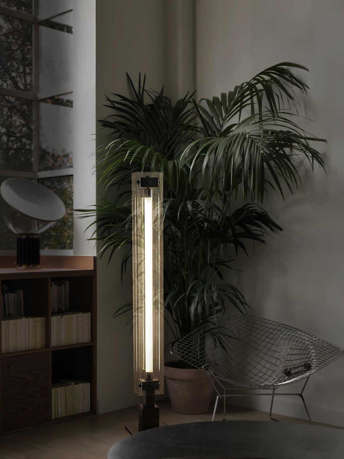 Industrial Style Minimalist Glass Floor Lamp