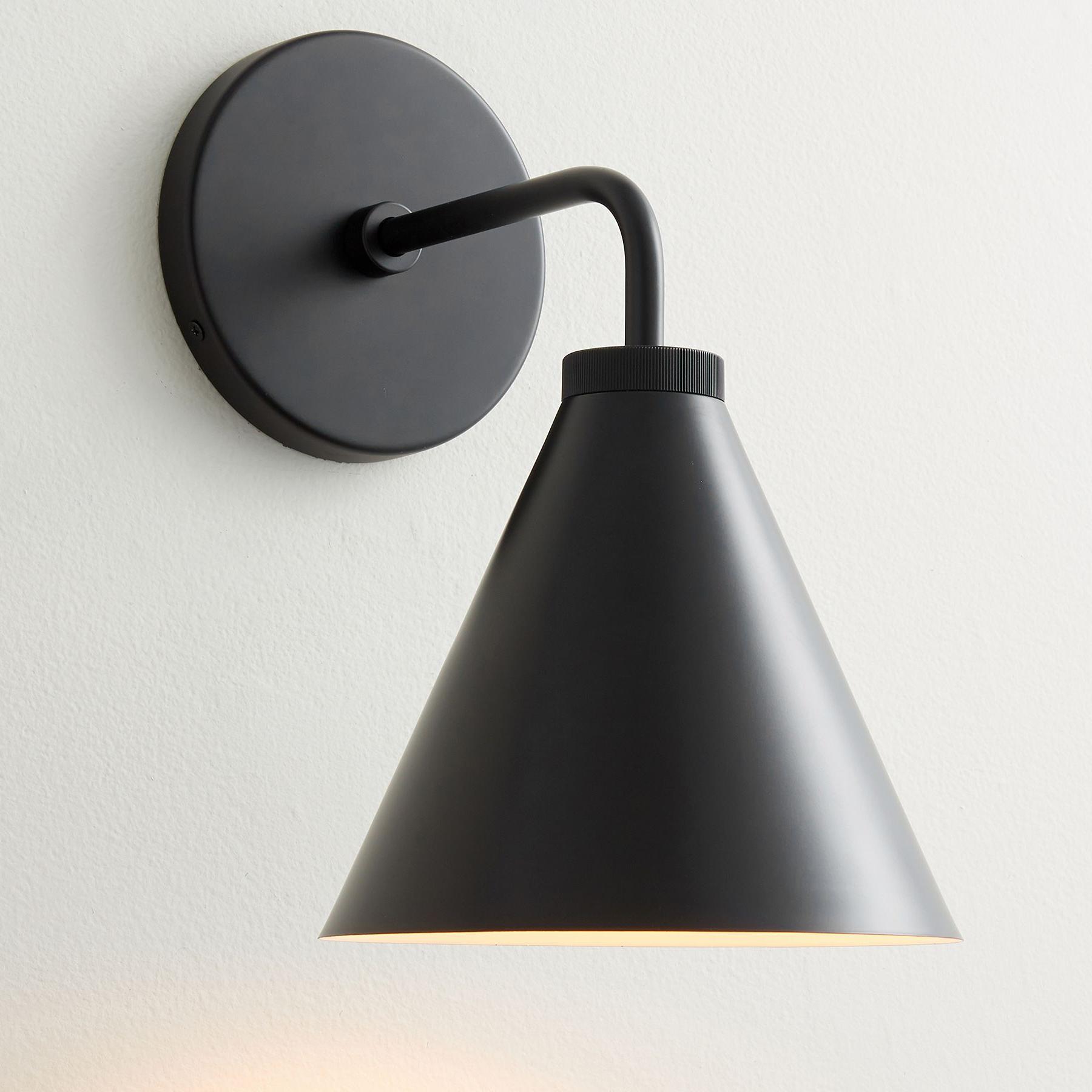 Retro Metal Cone Tapered Sconce Light