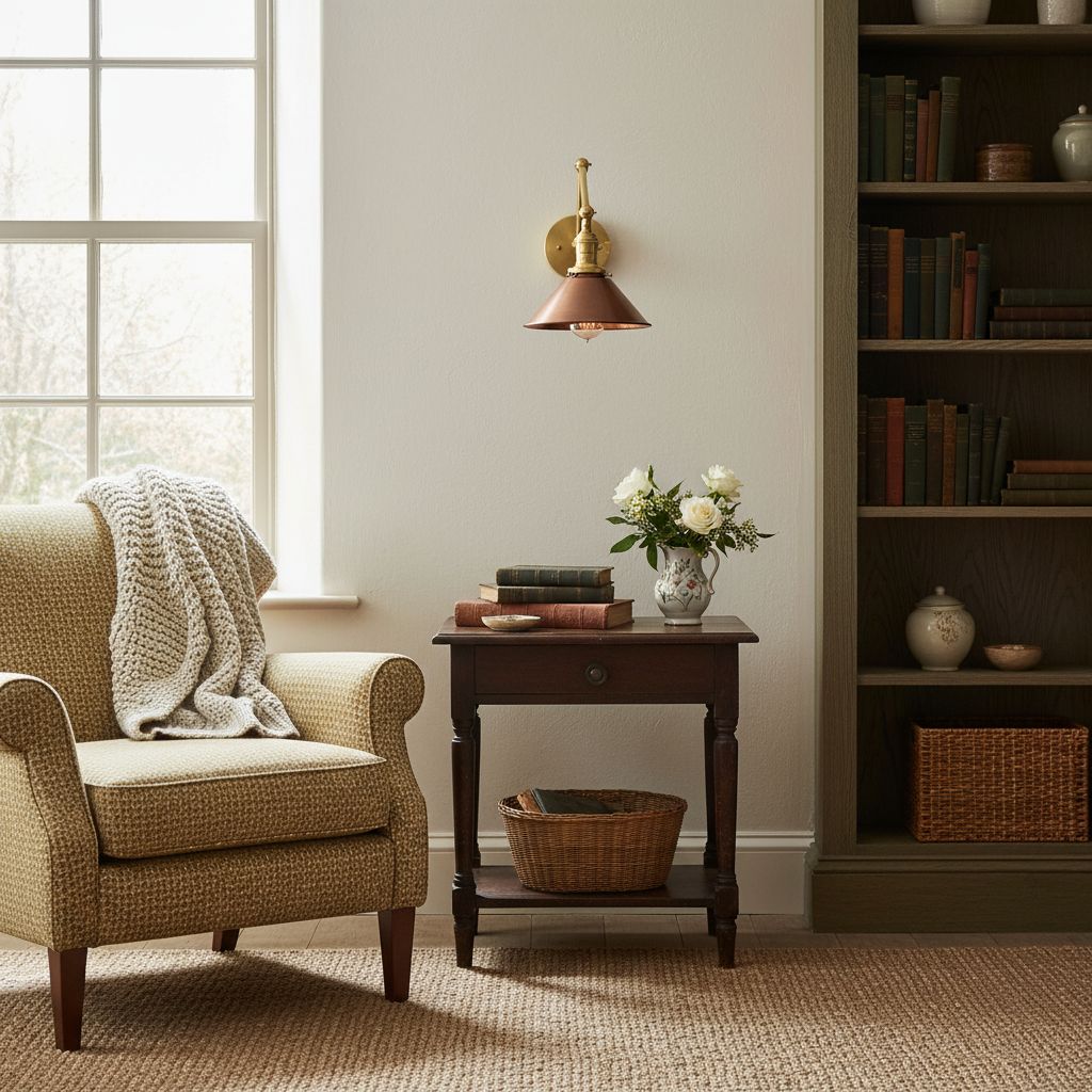 Conique Metal Industrial Farmhouse Wall Lamp – Adjustable Arm Wall Sconce for Accent Lighting