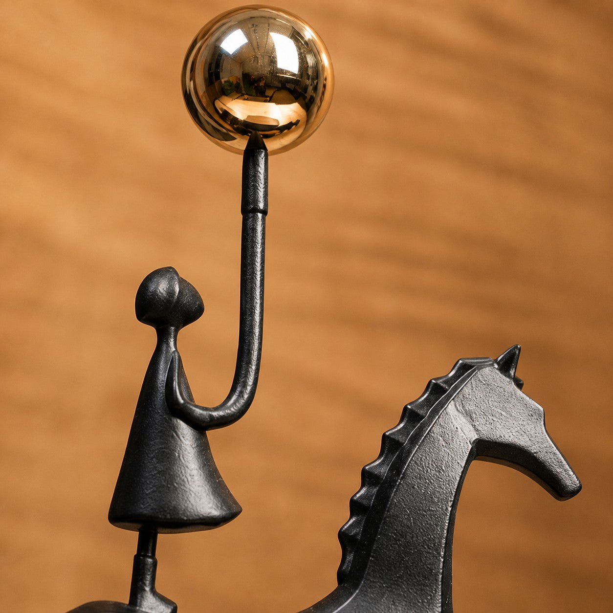 Equora warm metallic sculpture detail