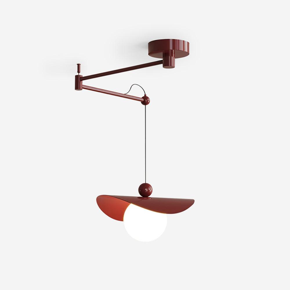 Simple Adjustable Metal Swing Arm Pendant Lamp