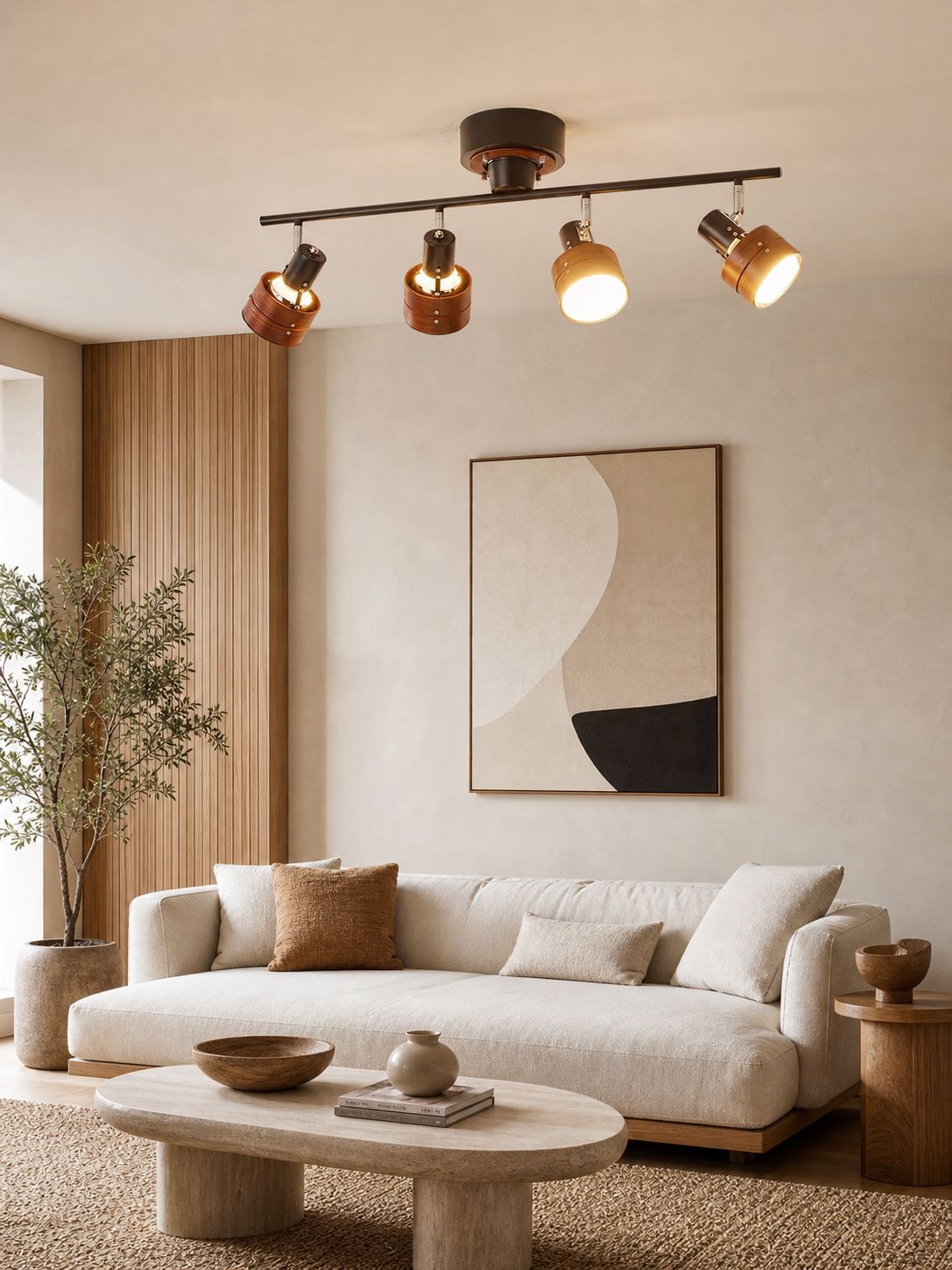 Nordic Cylindrical 4-Light Spotlight