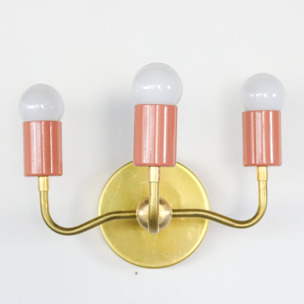 Vintage Style Elegant Three - Arm Metal Wall Sconce