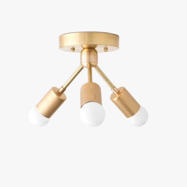 Lumen Art Deco Inspired Ceiling Lamp – Elegant Minimalist Flush Mount for Home Interiors