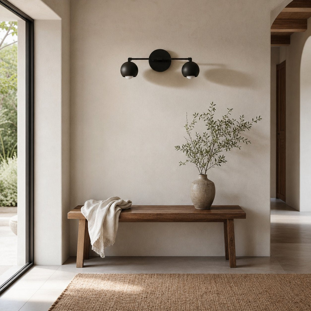 Metio Dome Decorative Vanity Light - Classic Orb Shade Bathroom Wall Lamp