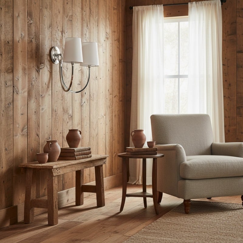 Roven Modern Double Wall Sconce with Curved Arms and Fabric Shades – Classic Accent Lighting for Bedroom