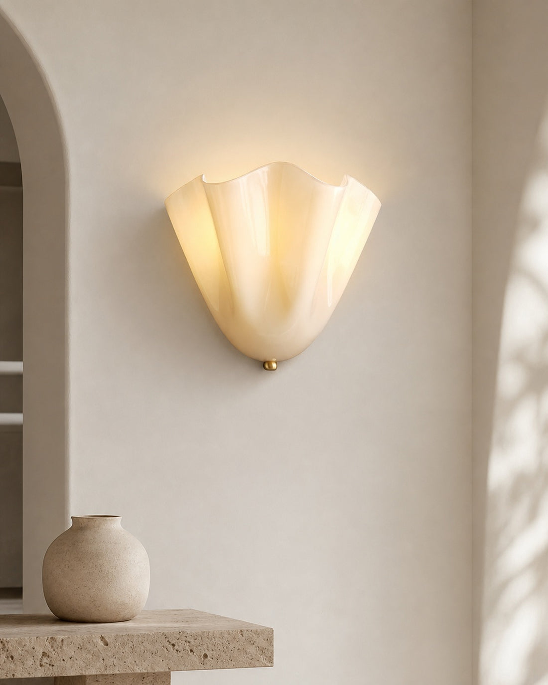Bellina Modern Wall Light - Artisanal Glass Vera Lamp for Interior Decor