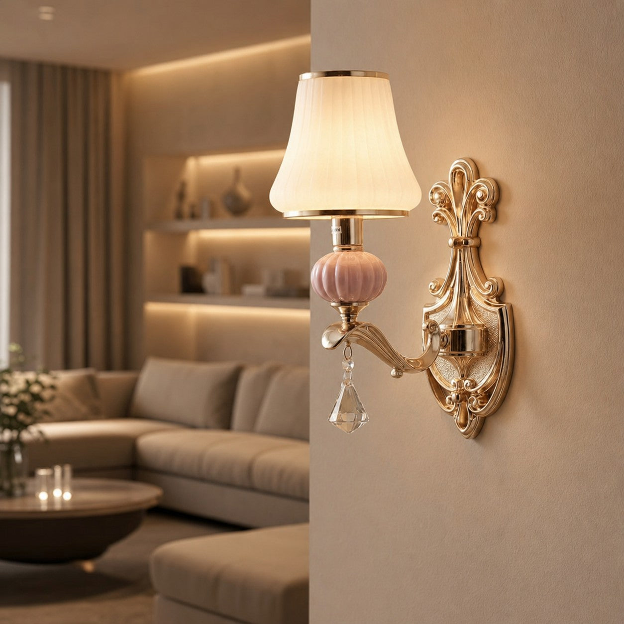 Sylvion Artistic Minimalist Wall Lamp – Sculptural Bedroom and Restaurant Wall Sconce Lighting
