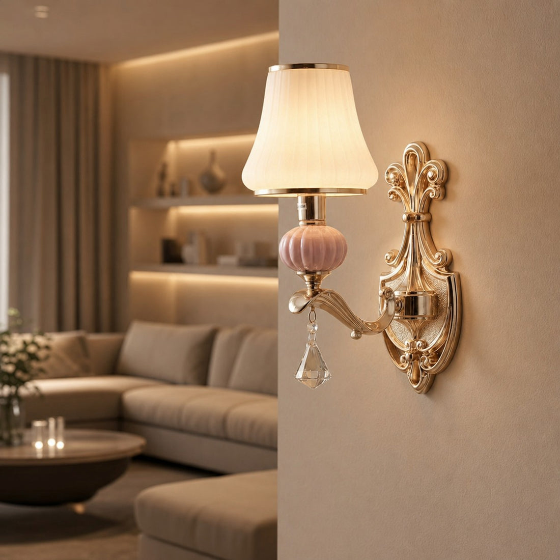 Sylvion Artistic Minimalist Wall Lamp – Sculptural Bedroom and Restaurant Wall Sconce Lighting