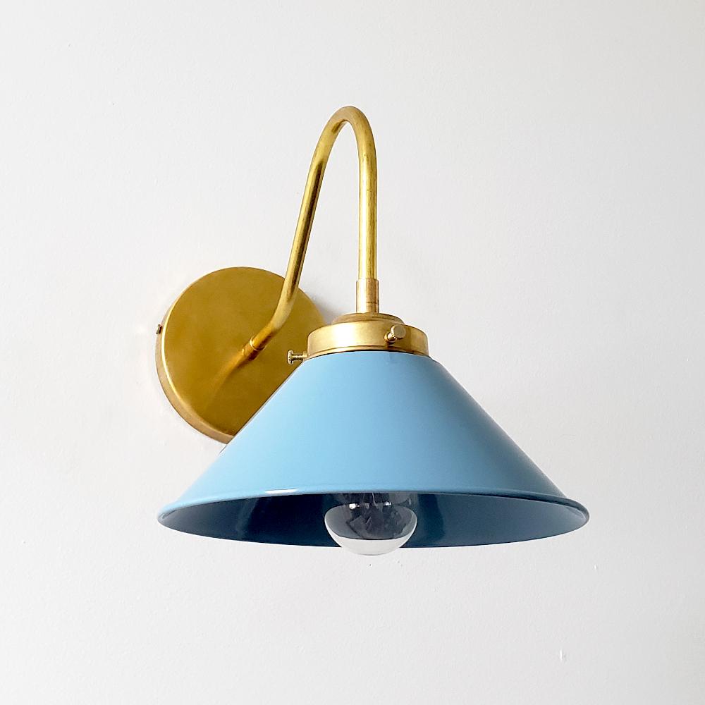 Curved Arm Wall Sconce - Accent Lighting For Bedroom & Hallway