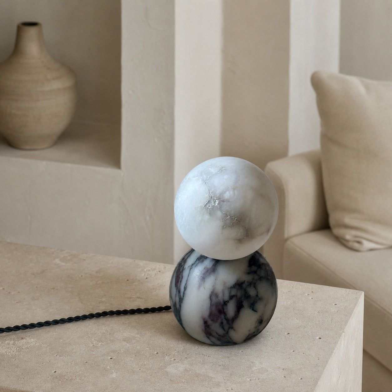 Lucide Marble Table Lamp