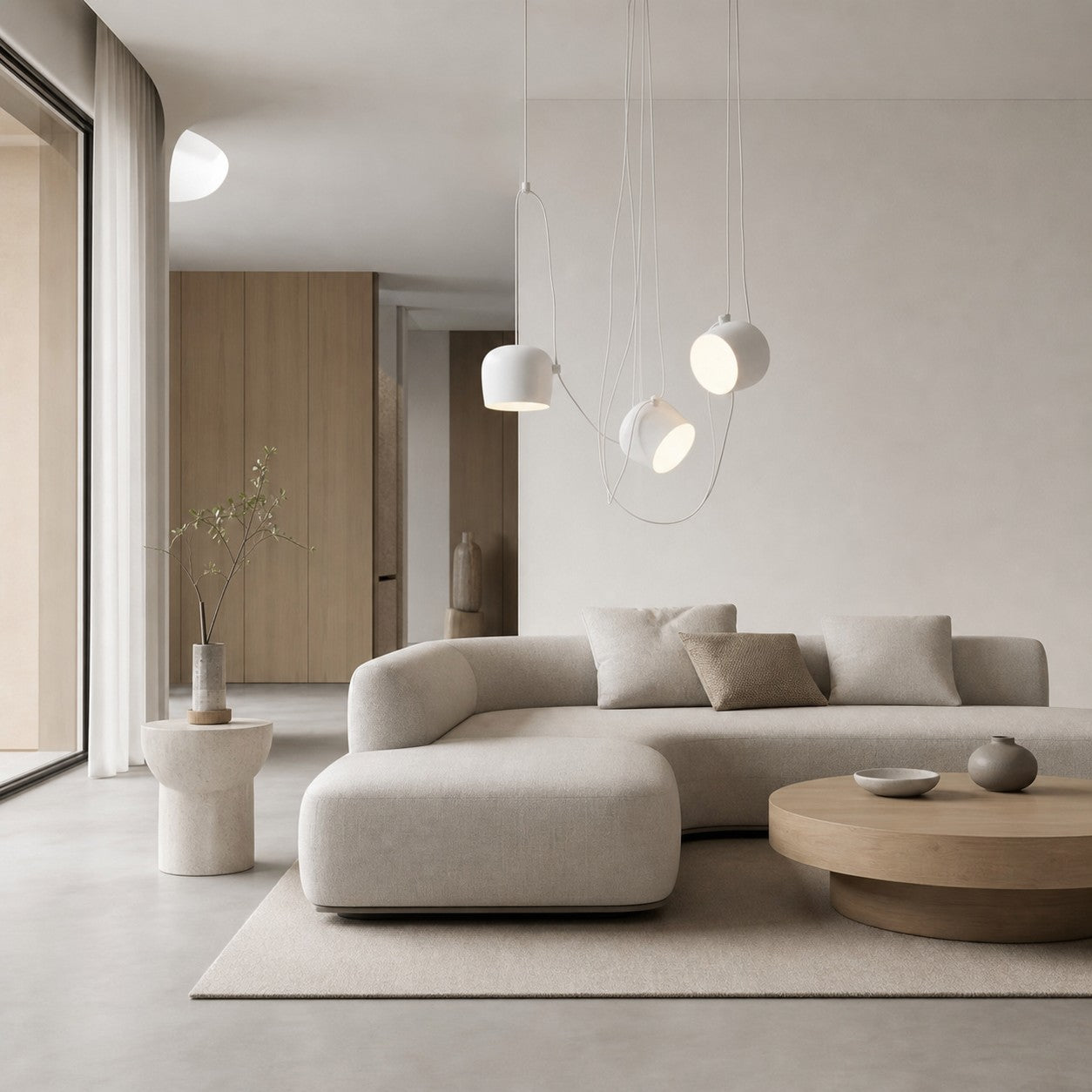 Axiomorna Minimalist Adjustable Modern Pendant Lamp - Sleek LED Hanging Light for Any Space N02
