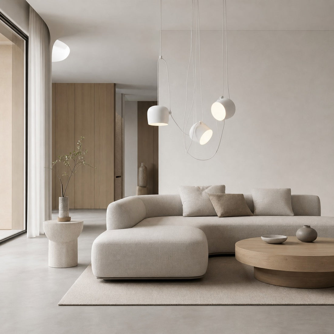 Axiomorna Minimalist Adjustable Modern Pendant Lamp - Sleek LED Hanging Light for Any Space N02