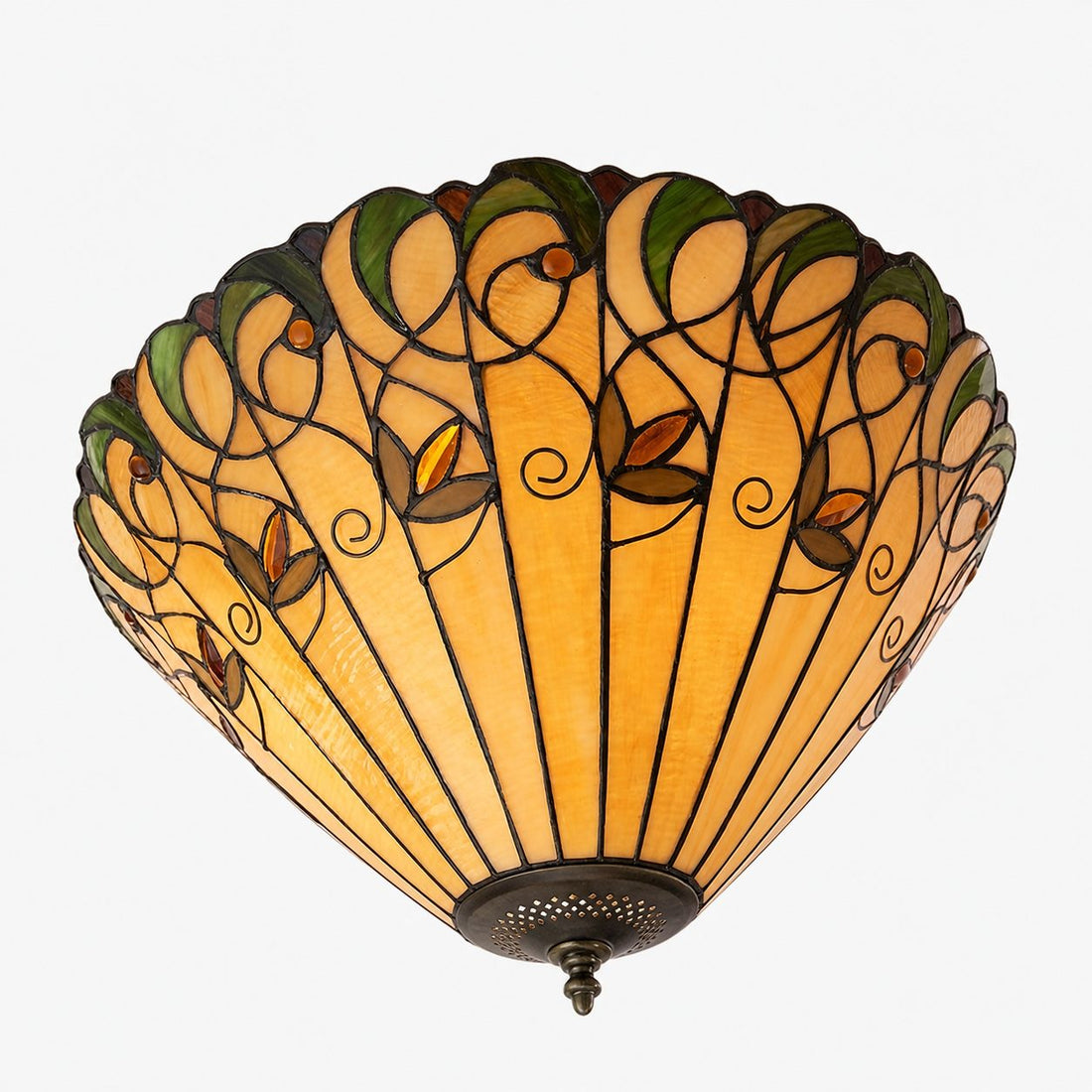 TF Jamelia Light - Decorative Art Glass - Flush Mount Timeless Style for Hallway