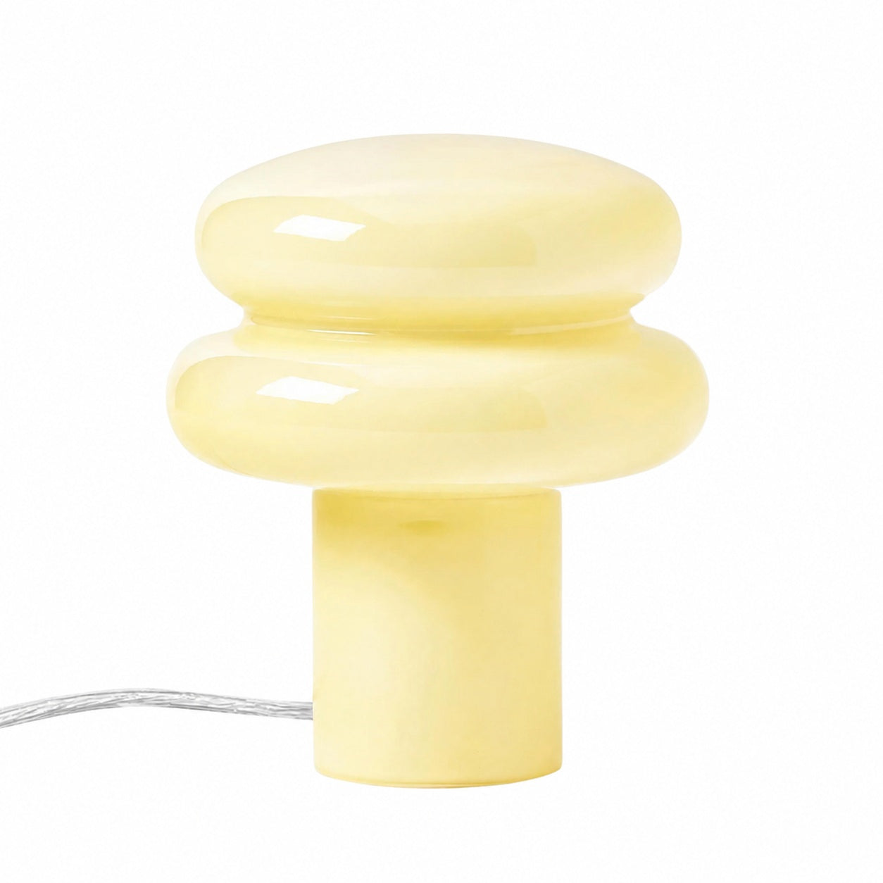 Orra Small Opal Table Lamp - Mushroom Glass Lamp for Living Room