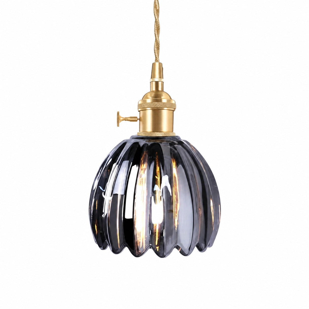 Blossix Elegant Art Pendant Lamp - Glass Flower Shade Design for Living or Dining Room N24