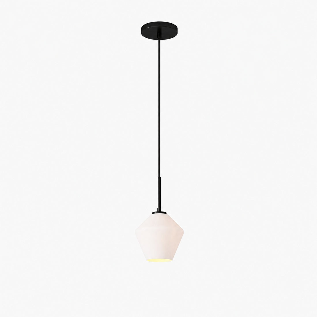 Merin Transparent Glass Sculpture Geometric Chandelier