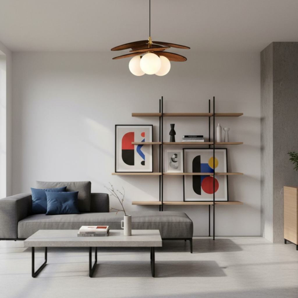 Orrise Artistic Layered Petal Pendant Light - Natural Inspired Lamp for Entryway and Bedroom