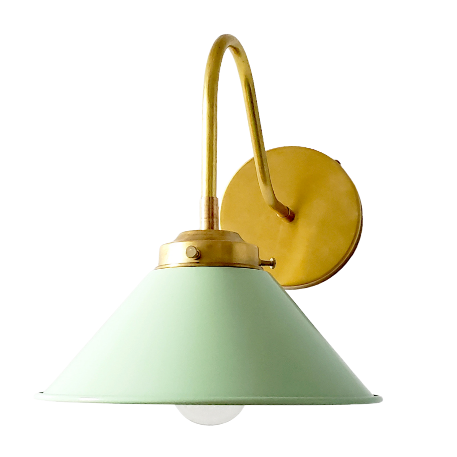 Curved Arm Wall Sconce - Accent Lighting For Bedroom & Hallway