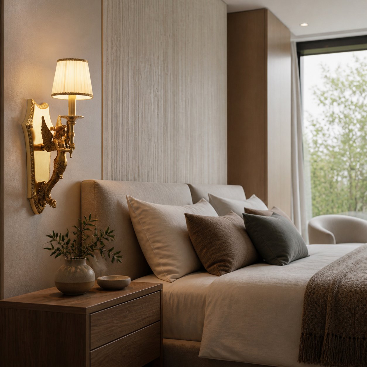 Caterina Brass Wall Lamp