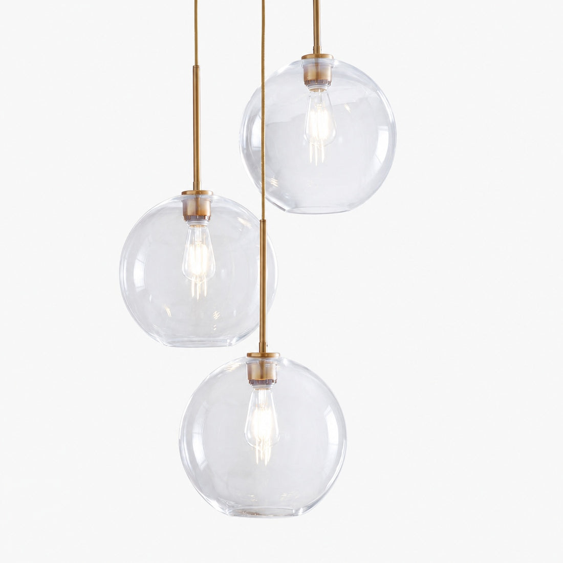 Selvion Minimalist Crystal Chandelier - Handcrafted Glass Sculptural Lighting Fixture