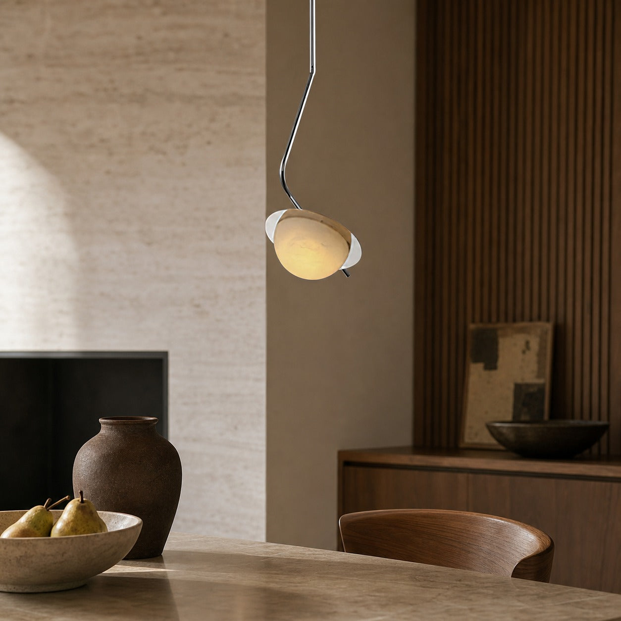 Chic Luminance Alabaster Pendant Light