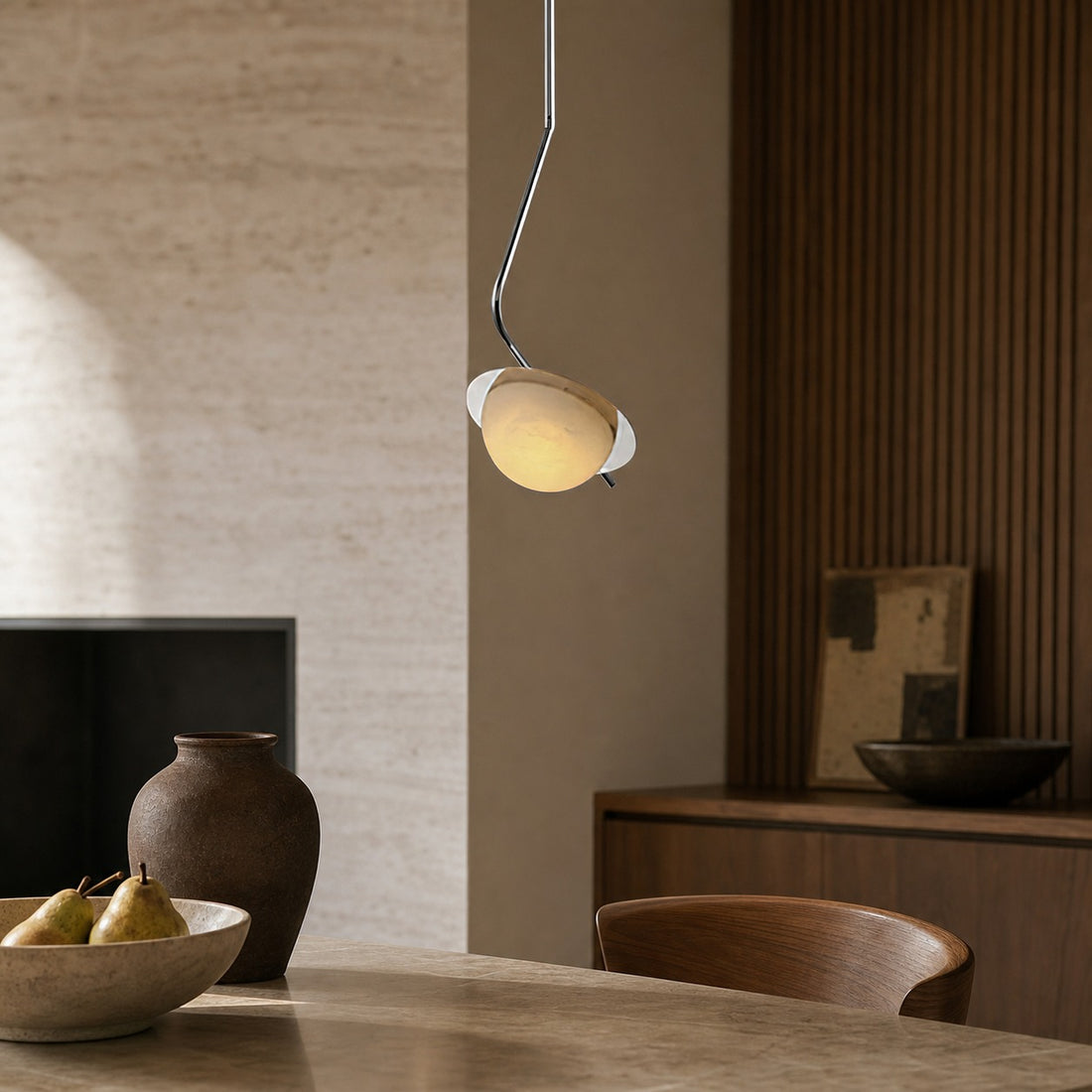 Chic Luminance Alabaster Pendant Light